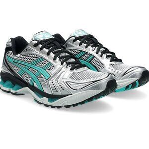 Asics GEL-KAYANO 14 / White-Waterfall / Teal-Silver-Black / W Sz 8.5 / Like NEW!